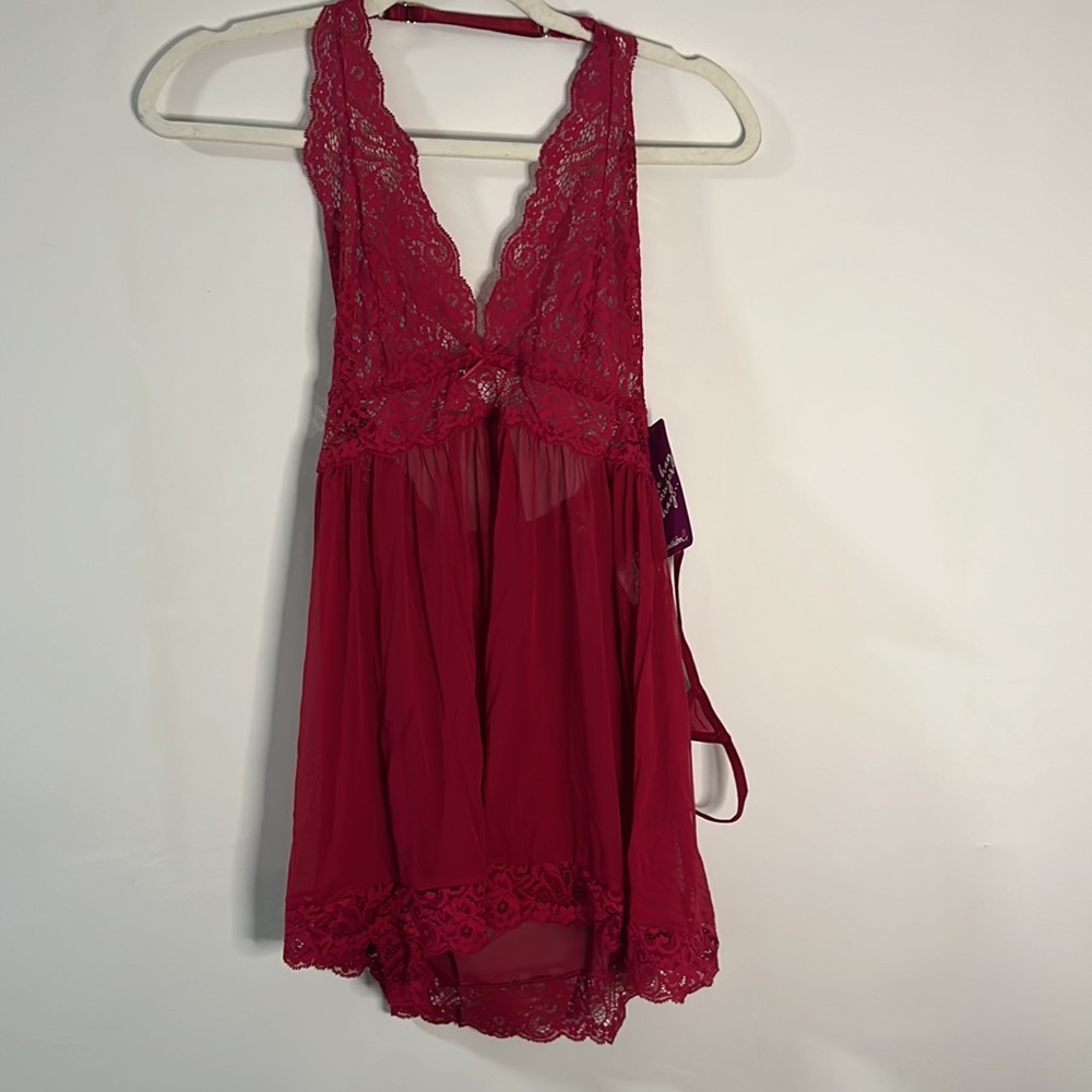 Ilusion red baby doll with thong included ❤️